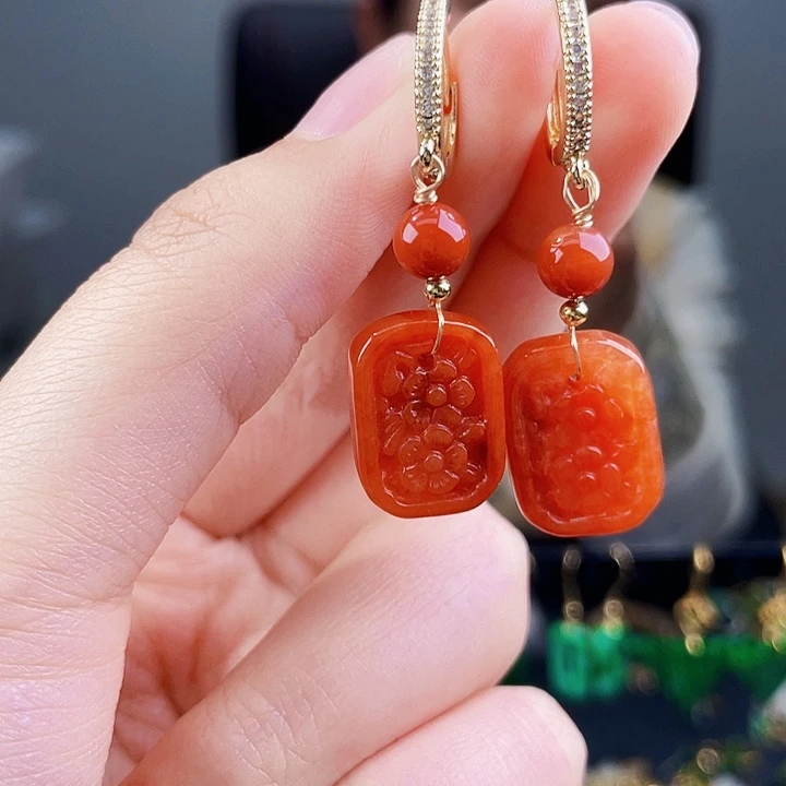 翡翠耳饰未镶嵌饰品