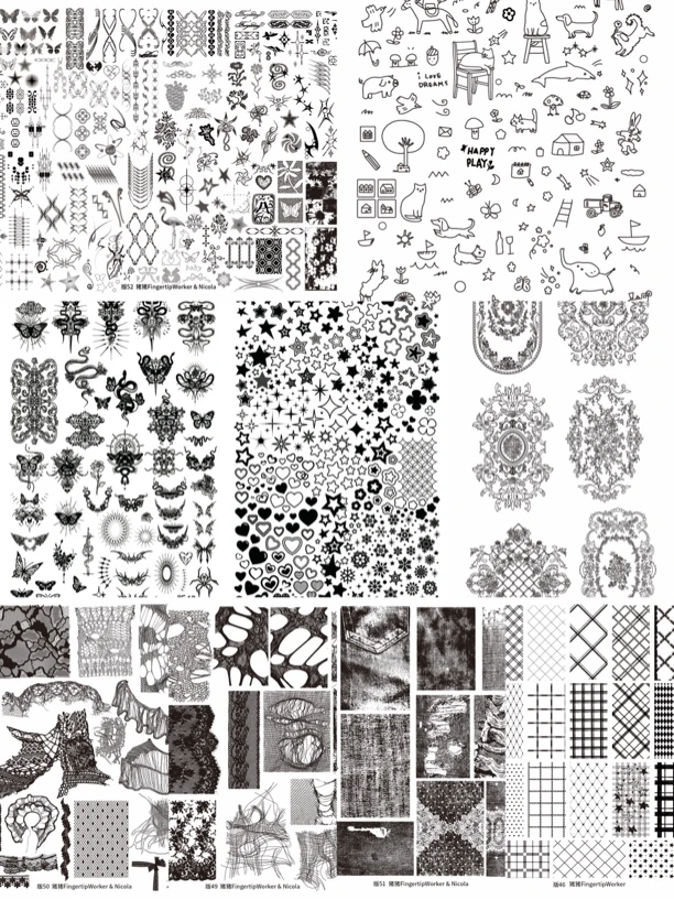 Kusacollection｜Fingertipworker猪猪联名新款13张印花板