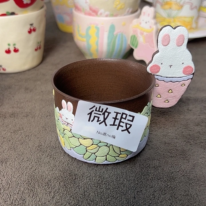 摆件不退不换卡通手绘