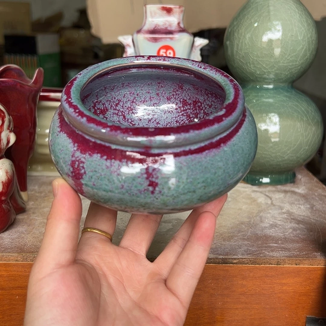 摆件郑家钧窑摆件微