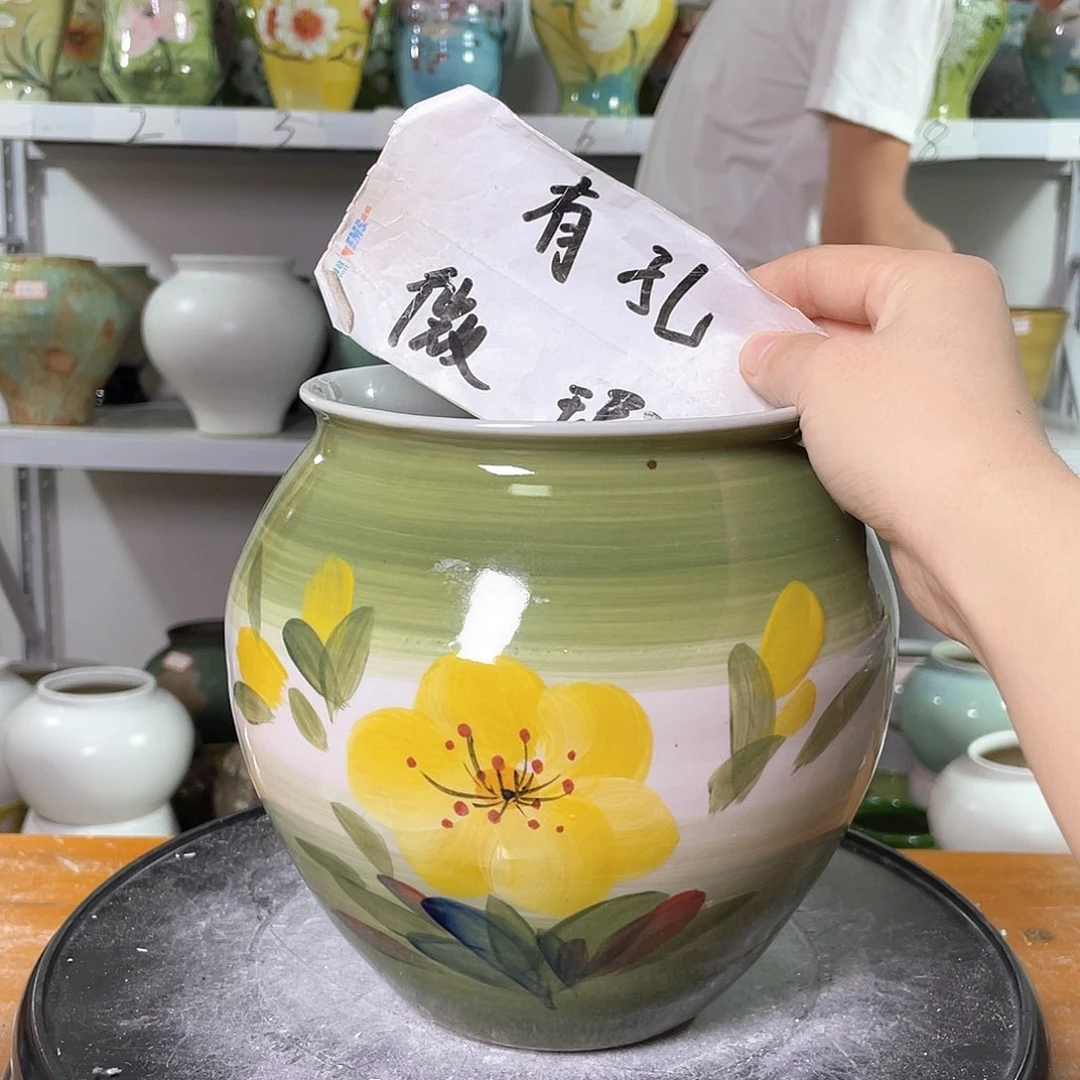 景德镇陶瓷花盆花器暇256