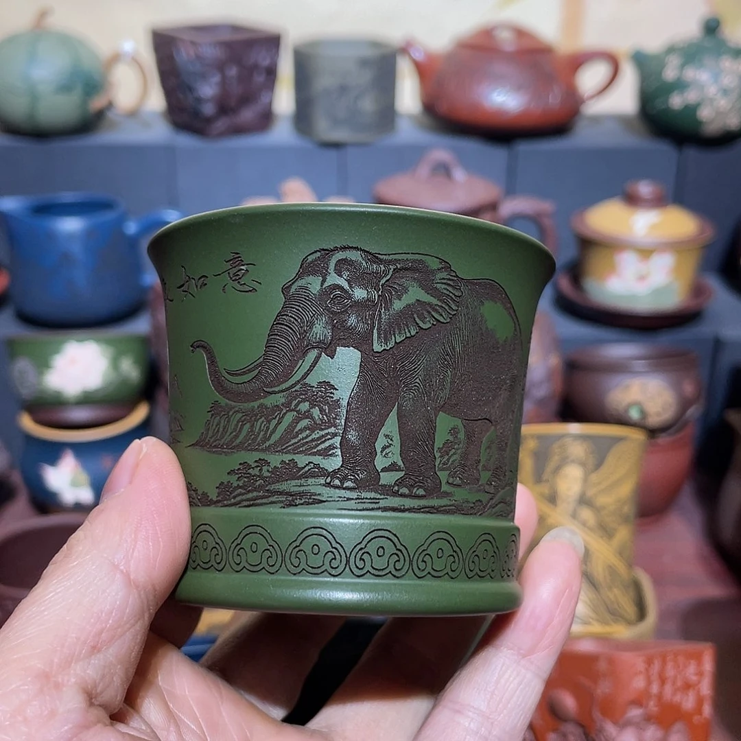 原矿紫砂手工主人杯