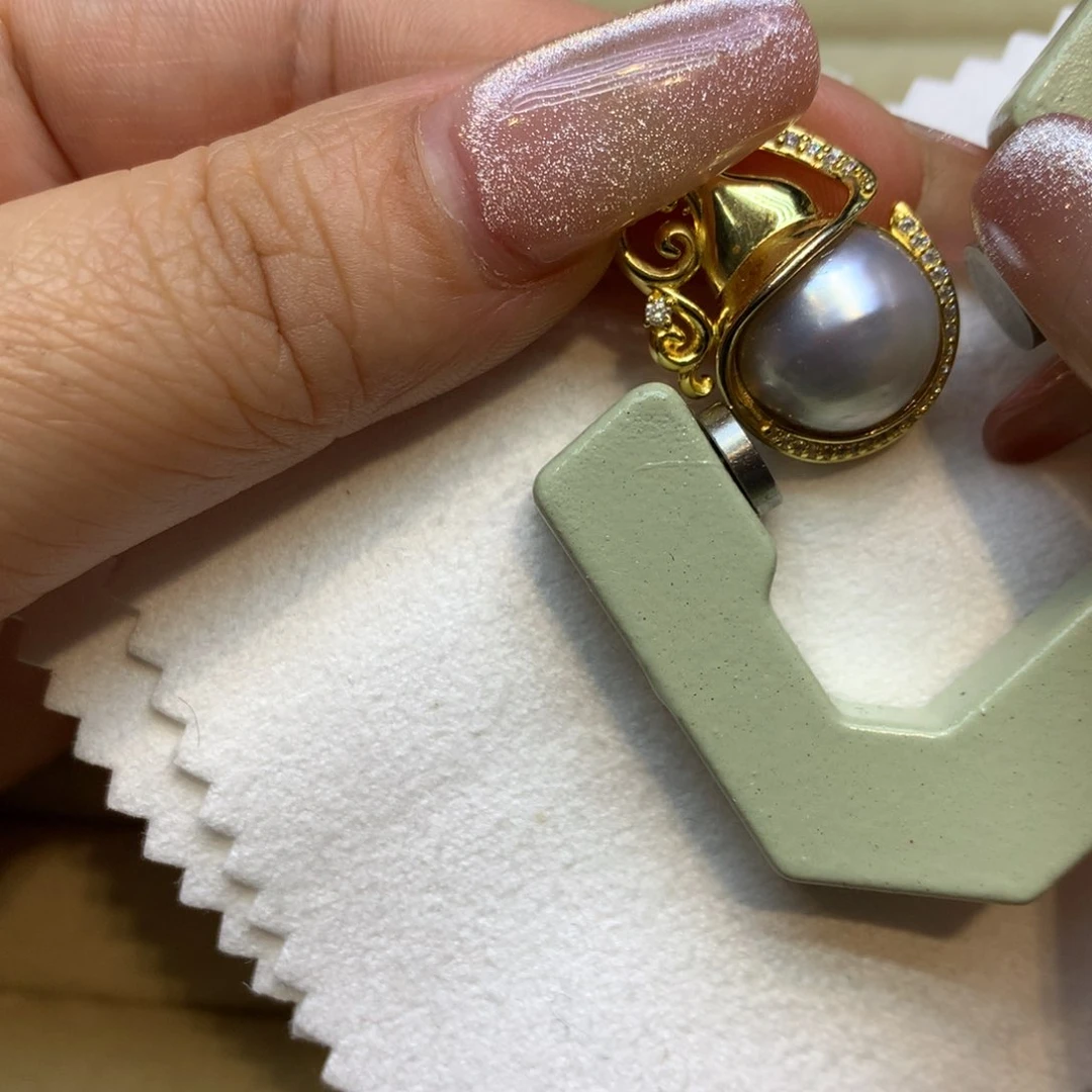 颈饰银S925镶嵌海水珍珠