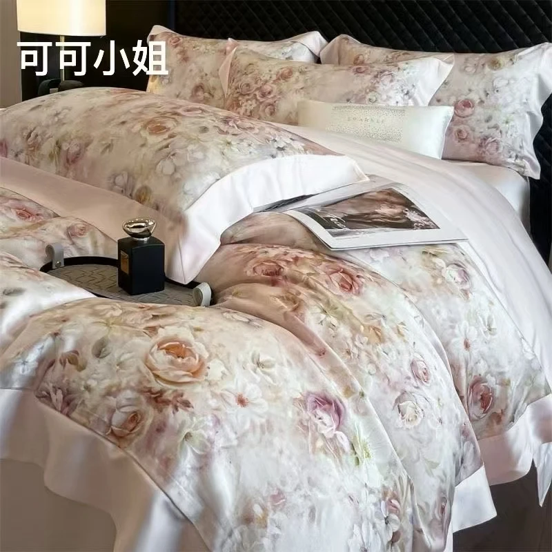 轻奢夏被四件套 夏被200*230床单230*230枕套2只