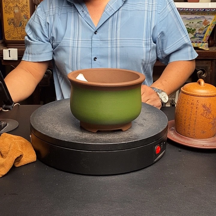 紫砂花盆货号一只KK1