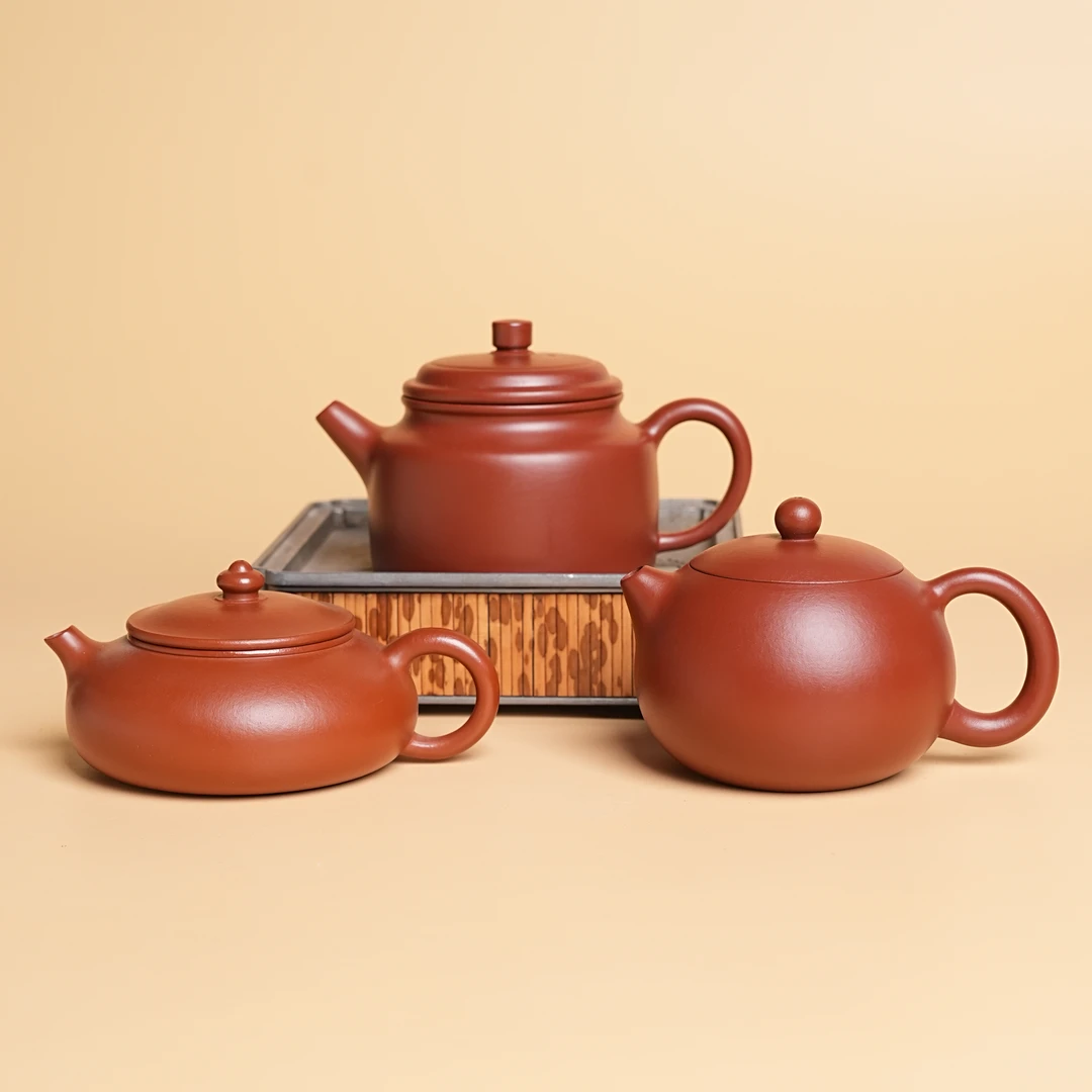 【闪购商品】三把全给西施德钟寒江朱泥紫砂壶C0069