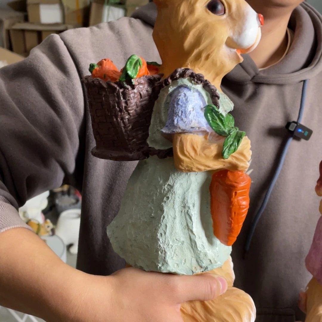 【闪购商品】陶瓷摆件胡萝卜一对摆件