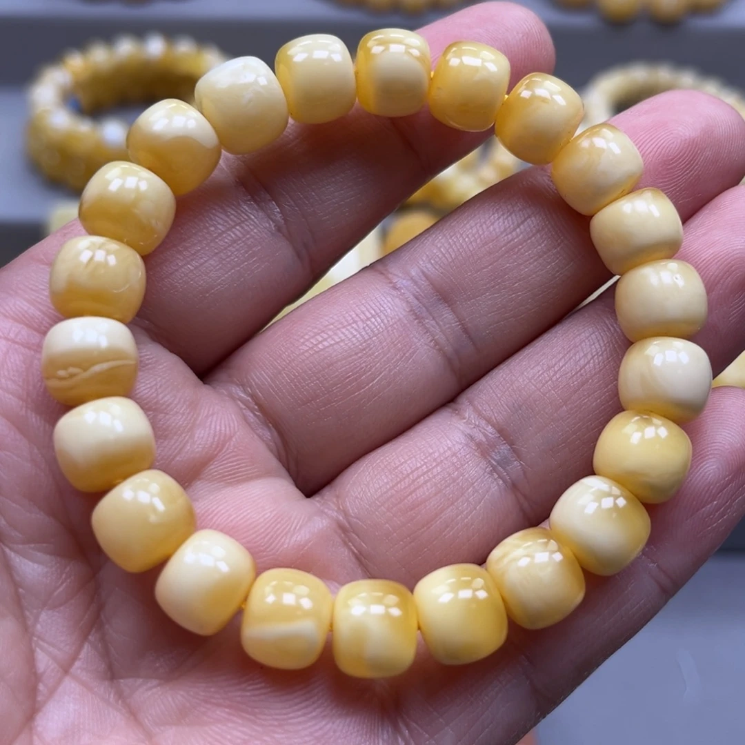 琥珀未镶嵌手链手串