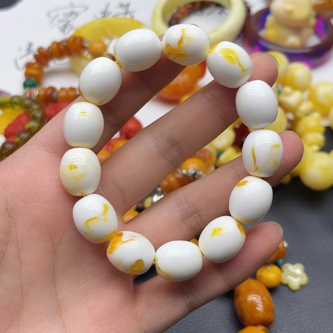 14mm瓷白枣珠手串