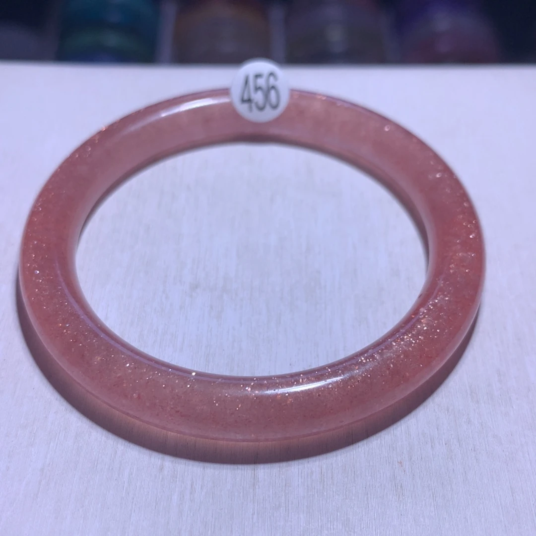 水晶银S925镶嵌手镯红草莓52.8圈456
