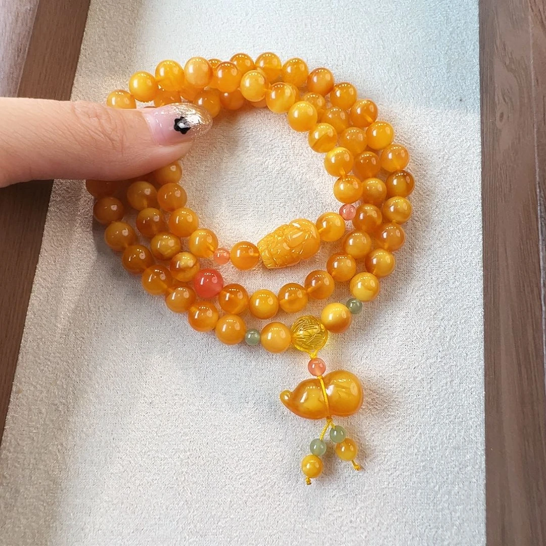 手链蜜蜡未镶嵌蜜蜡7.6mm