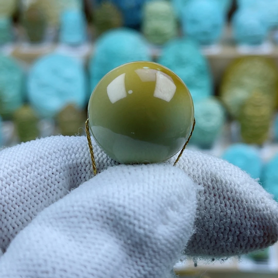 绿松石未镶嵌珠宝奇石19+mm