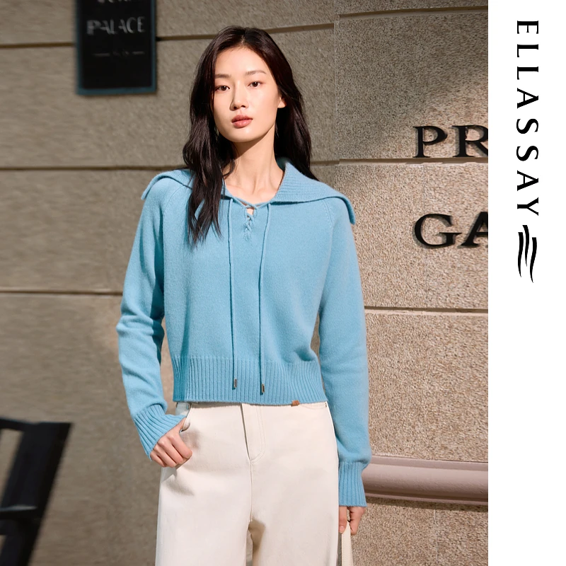 ELLASSAY歌力思2025秋冬新款气质简约针织衫女EWW364M08200