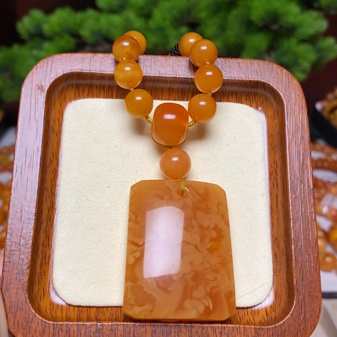 【闪购商品】蜜蜡颈饰未镶嵌项链