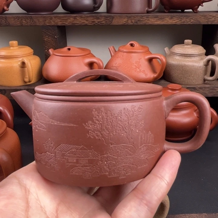 小***慧茶壶紫砂全手工汉瓦