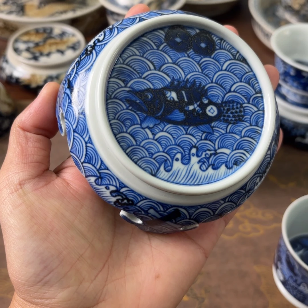 摆件陶瓷景德镇手绘茶器