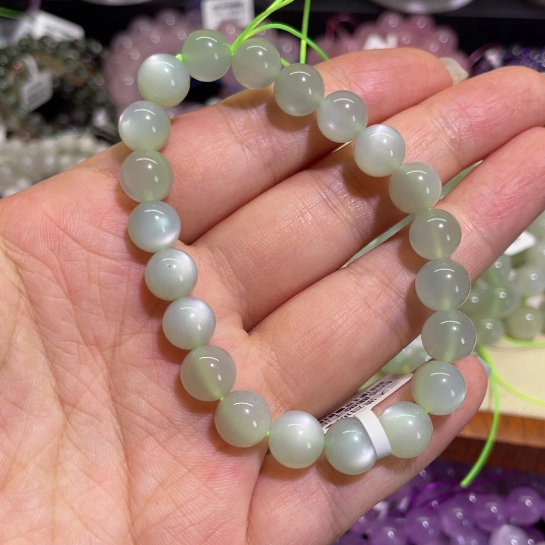 手链未镶嵌拉长石9mm绿月光