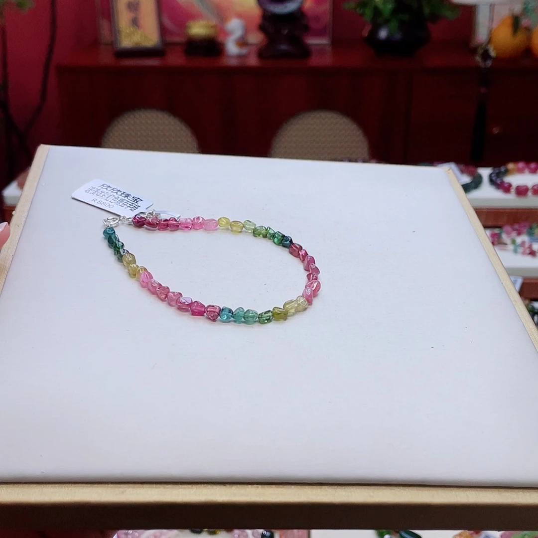 碧玺未镶嵌手串多样性发其一