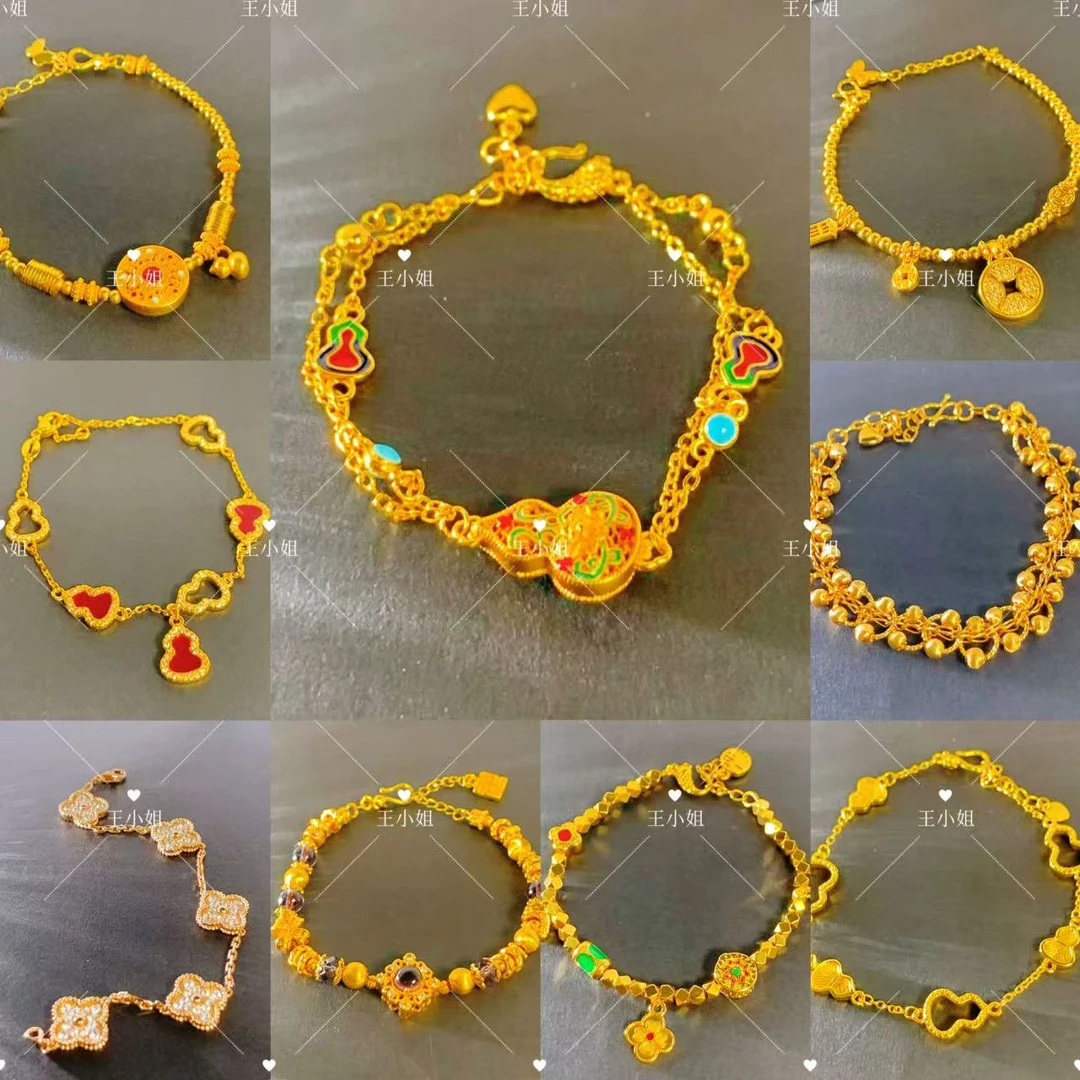 合金手链 【王小姐】轻奢饰品手链合集不掉色新款年款百搭时尚古法