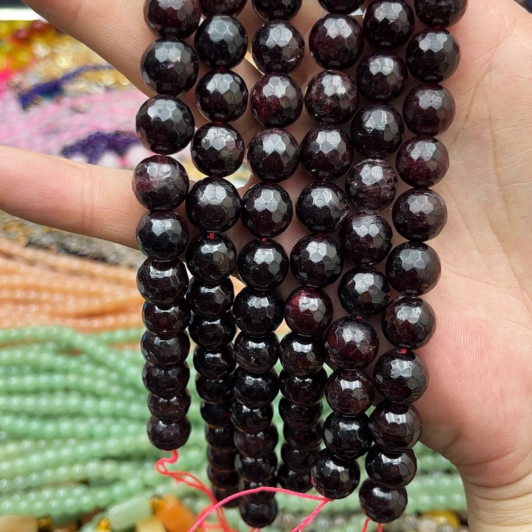 玛瑙/玉髓未镶嵌珠宝半成品k12石榴石切面