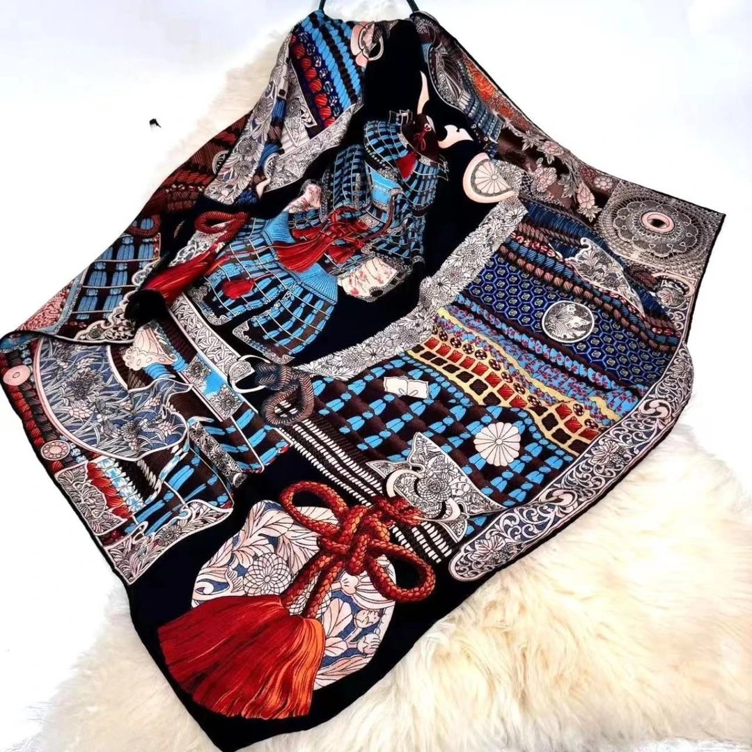 【铠甲武士丝毛】春夏季新款女士百搭围巾方巾丝巾