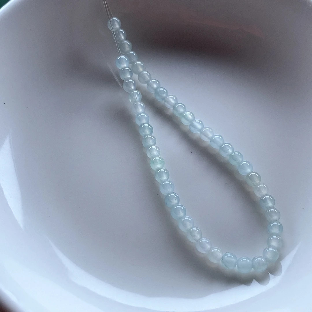 翡翠未镶嵌手串冰晴3.5