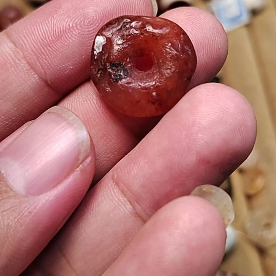 玛瑙/玉髓未镶嵌吊坠(不含链)千年砍砸珠子