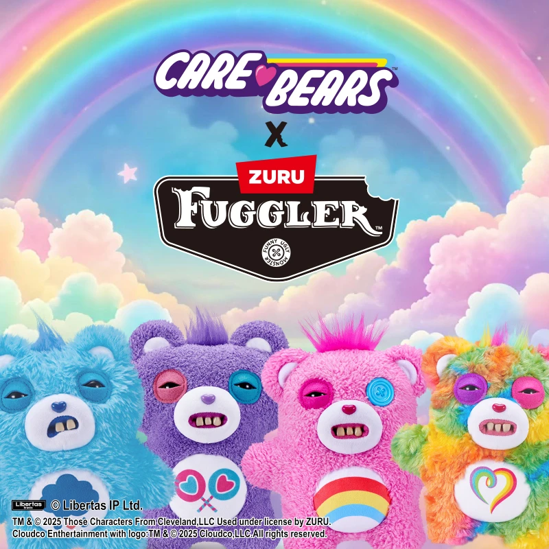 FUGGLER萌牙怪兽x爱心熊怪系列毛绒公仔丑萌可爱送朋友闺蜜礼物