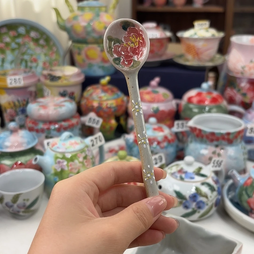 C***C景德镇手绘高温釉下彩陶瓷茶具
