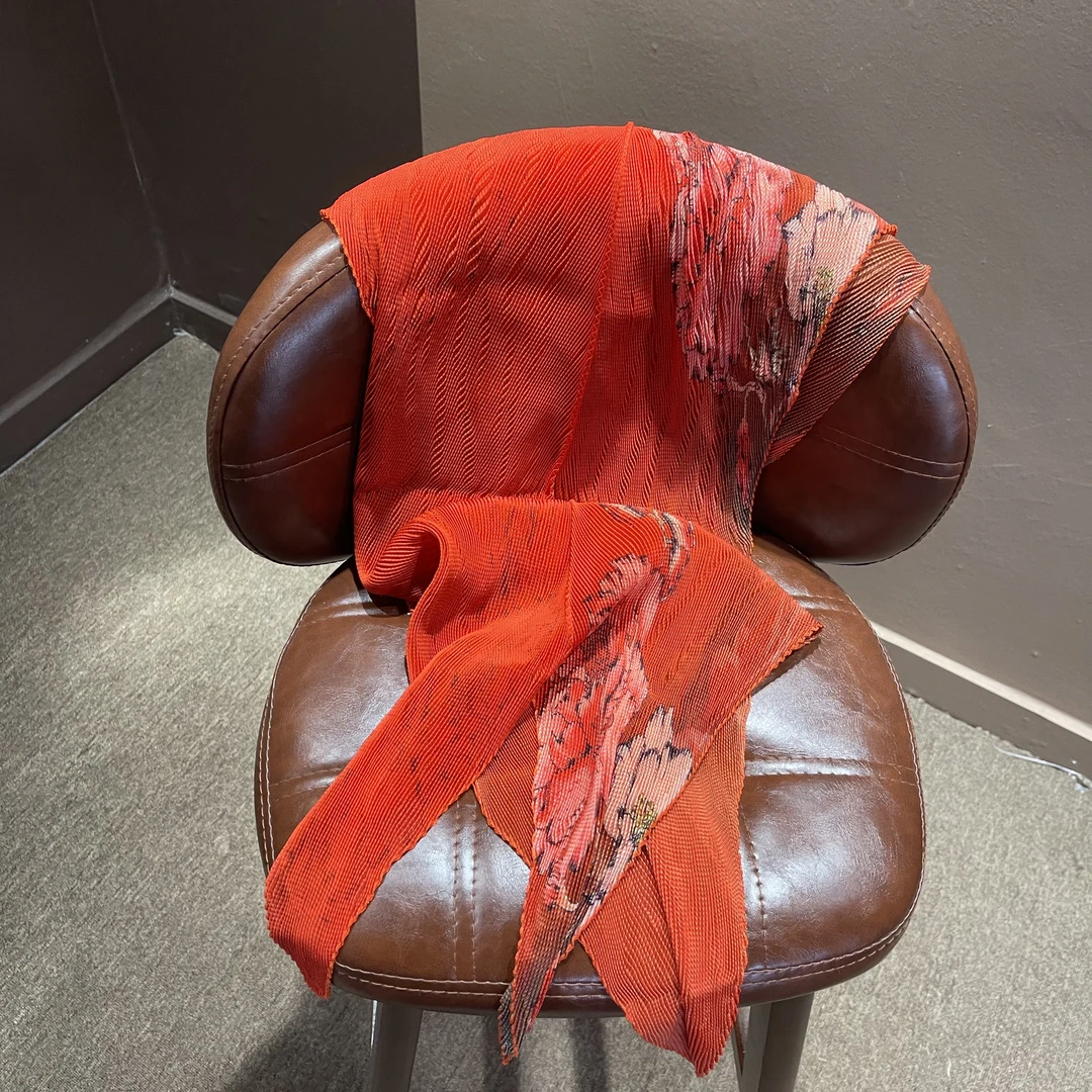 【发财树】2025秋冬时尚褶皱百搭四季国风围巾多用气质保暖双