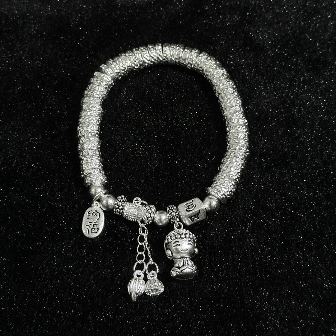 招财碎银小佛链