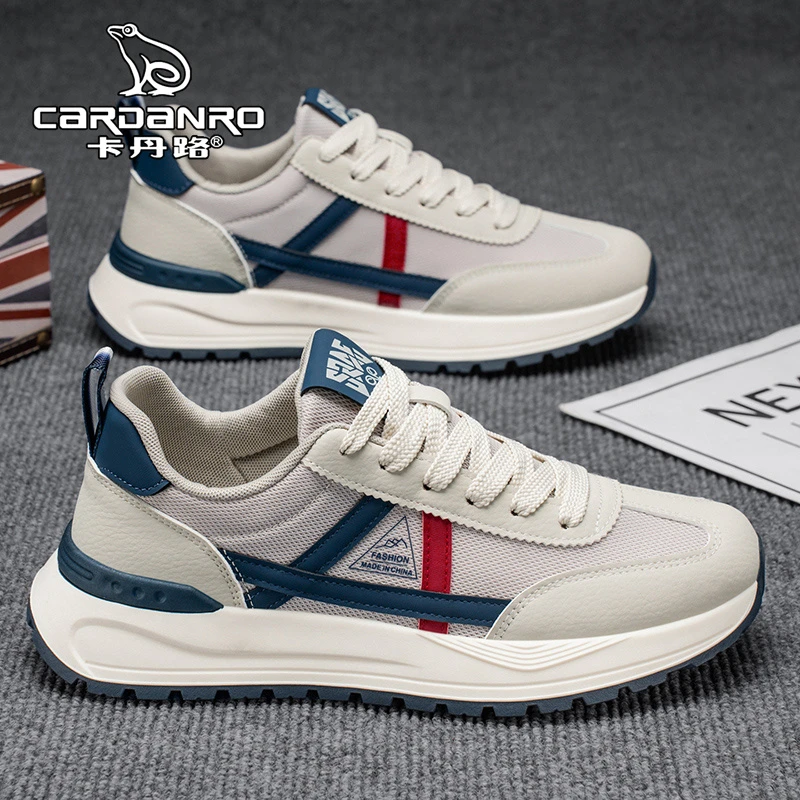意大利卡丹路阿甘男鞋夏季透气网面运动鞋男生防滑耐磨跑步老爹鞋