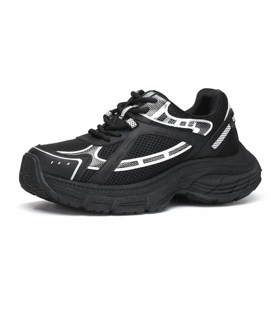 2025欧老巴春季新款真皮运动休闲舒适百搭时尚软底软面老爹鞋