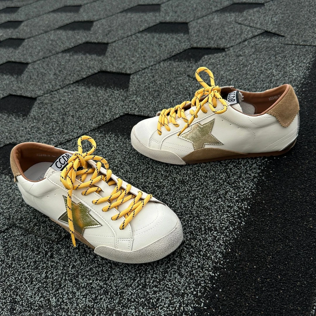 真皮复古百搭德训鞋女新款增高休闲运动鞋小脏鞋星星板鞋女ins风