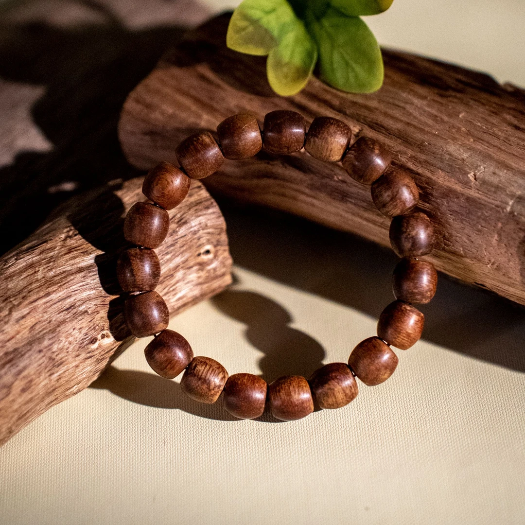 沉香【江苏工美专属】文莱天然野黑棋沉香手串-218*1008