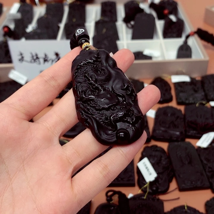 天然缅料a货钢琴黑特色题材挂件