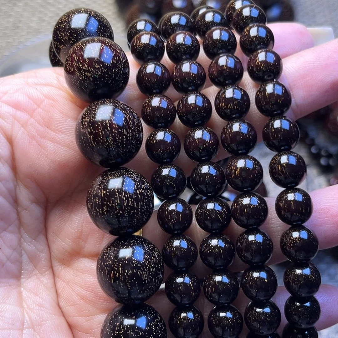 眉***辰檀香紫檀（小叶紫檀）1.5 爆星 0.8 108颗爆