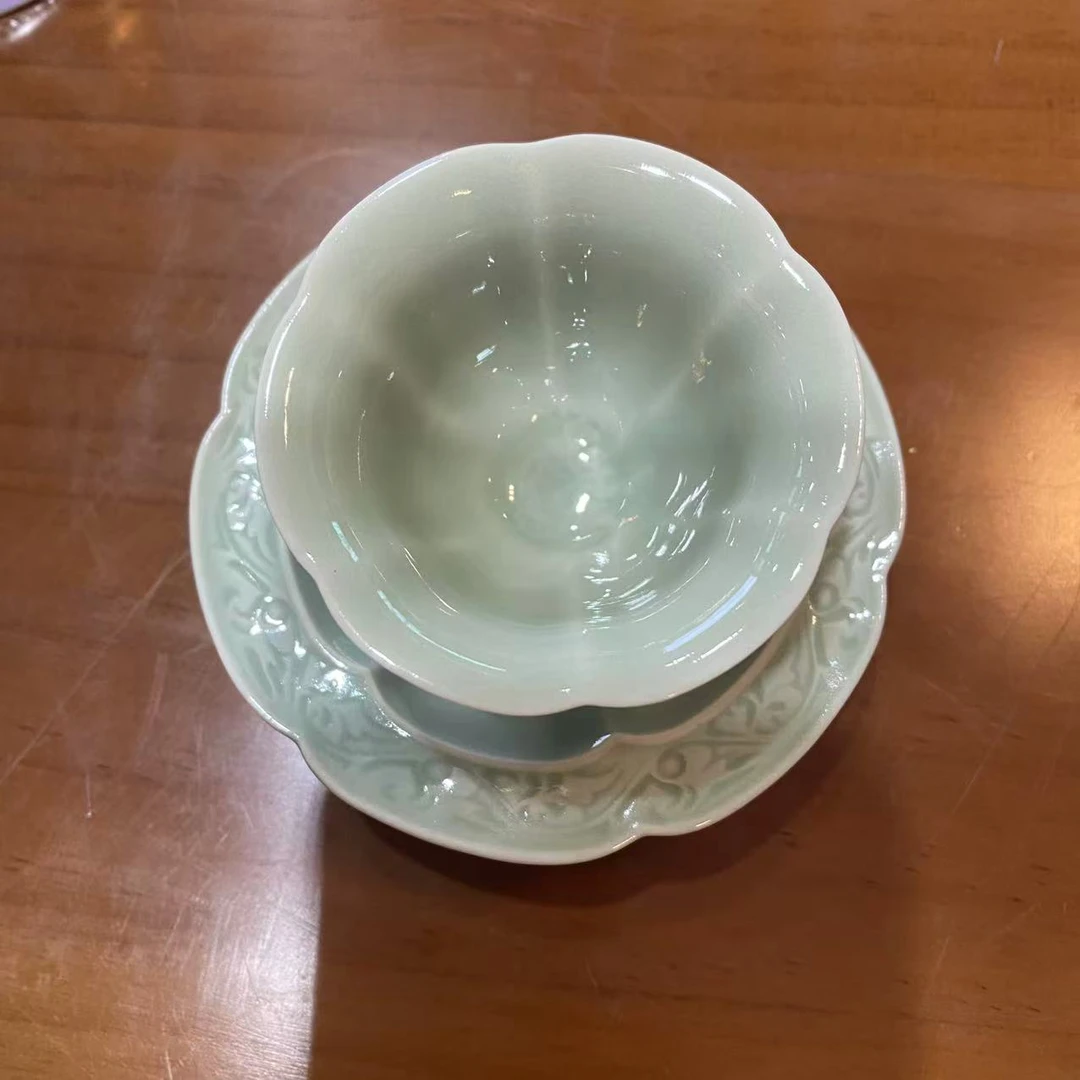 北溪堂-粉青杯碟组合T2444