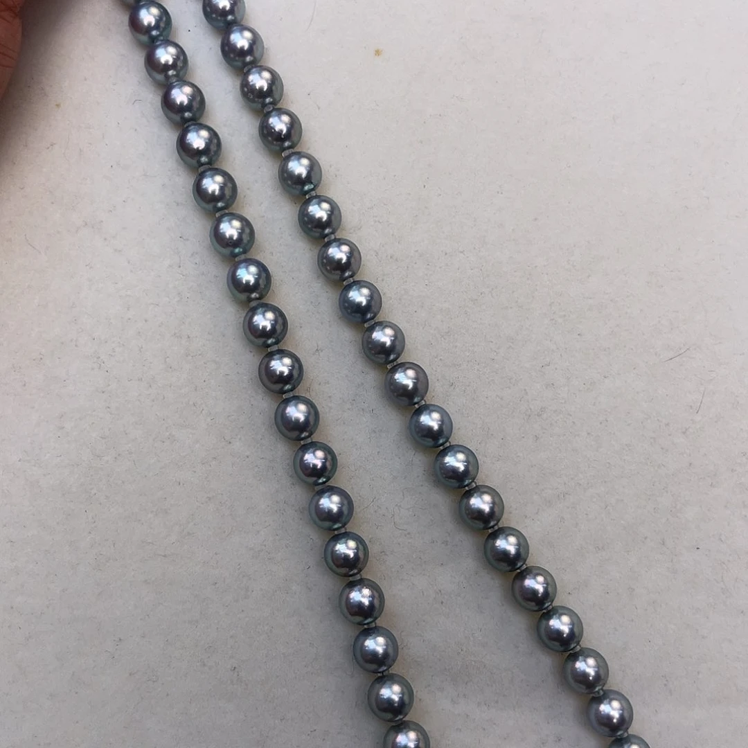 海水珍珠银S925镶嵌颈饰H****u