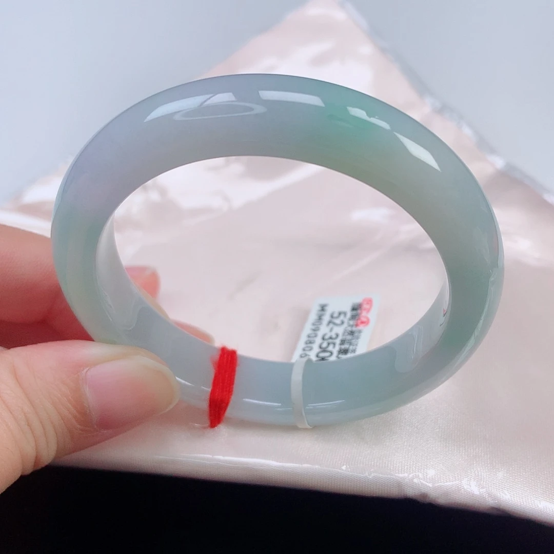 未镶嵌手镯翡翠52正圈