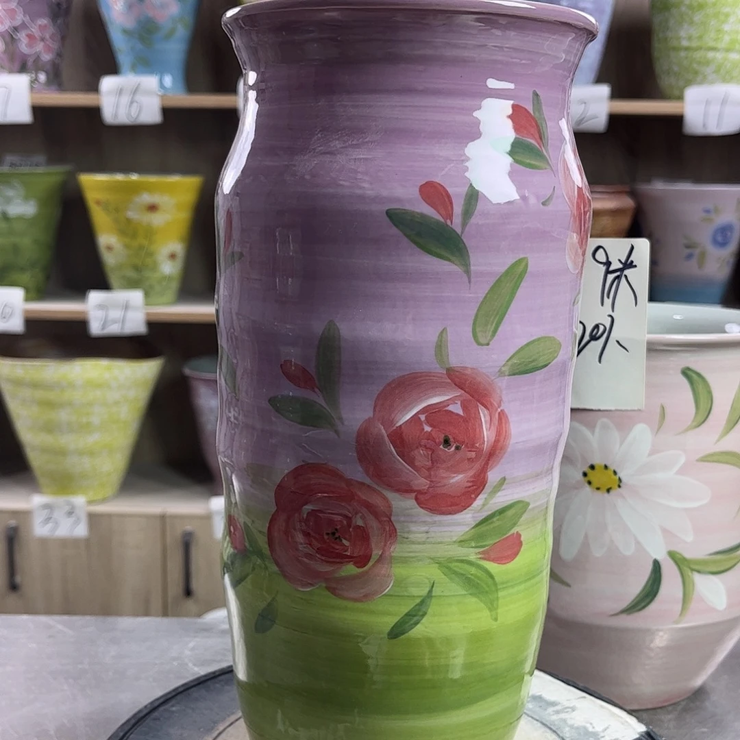 玫***茶景德镇陶瓷花盆花盆