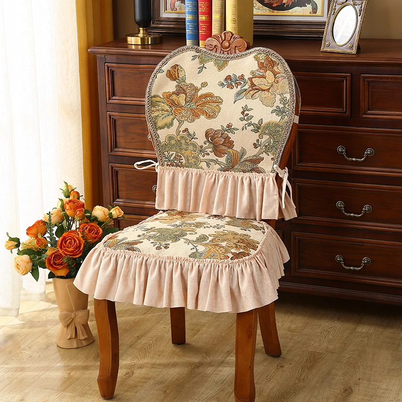 满芳庭餐椅垫美式椅子坐垫高端欧式四季通用防滑法式轻奢2025新款