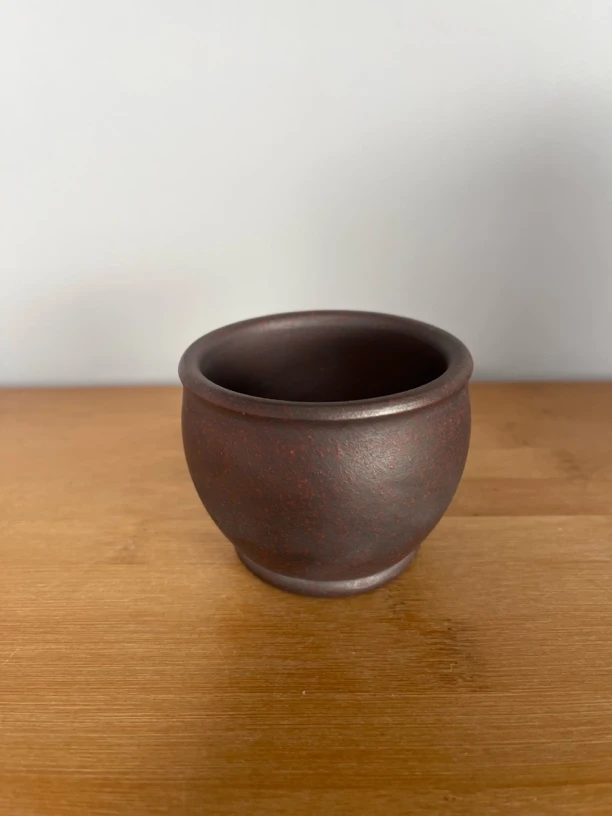 高端石红柴烧杯高温主人杯茶杯茶具