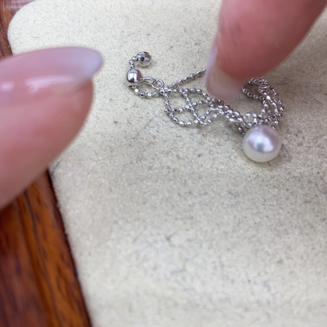 银S925镶嵌海水珍珠戒指