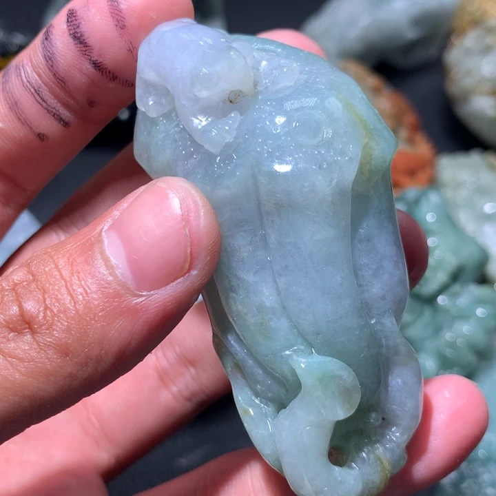 翡翠未镶嵌颈饰保真天然a货翡翠