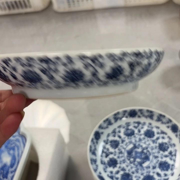 瓷片青花缠枝莲大胡乘景德镇