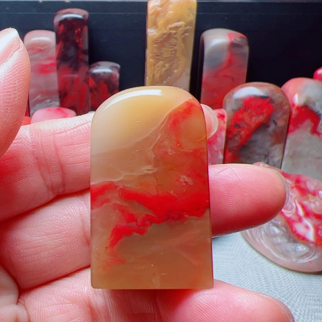 昌化石昌化鸡血石印章