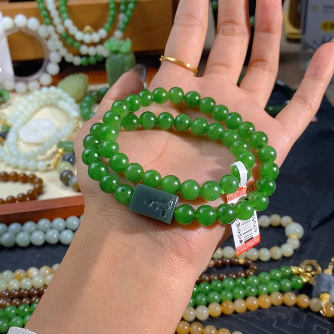 和田玉未镶嵌手链