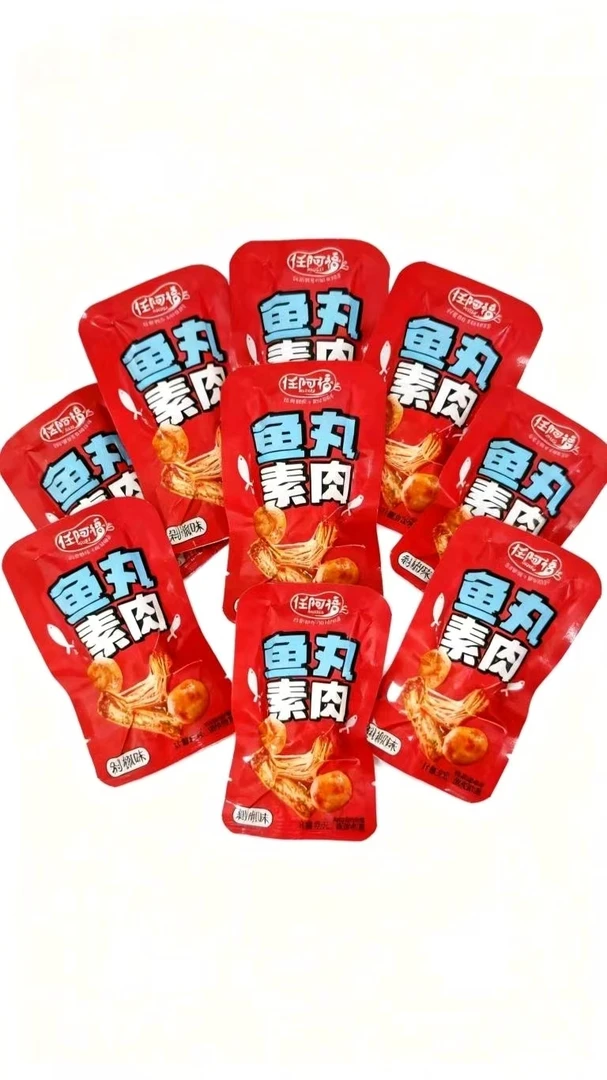 任阿福手撕鱼丸素肉休闲烤面筋独立包装解馋小吃