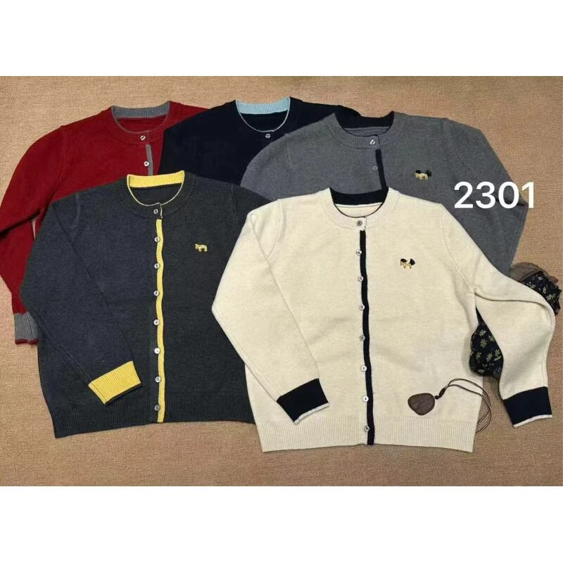 【琳姐】秋冬保暖加厚开衫百搭针织衫2301